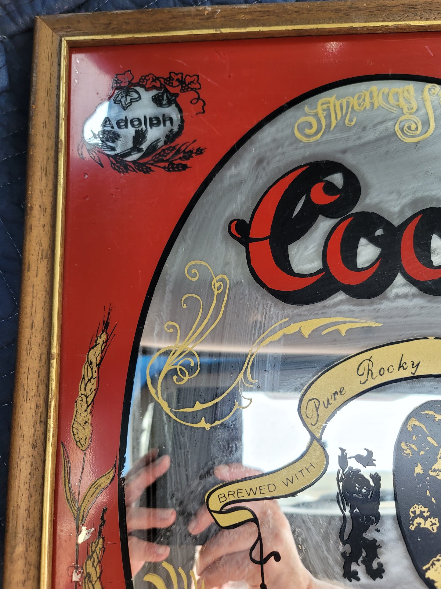 Vintage Coors Banquet Beer Mirror