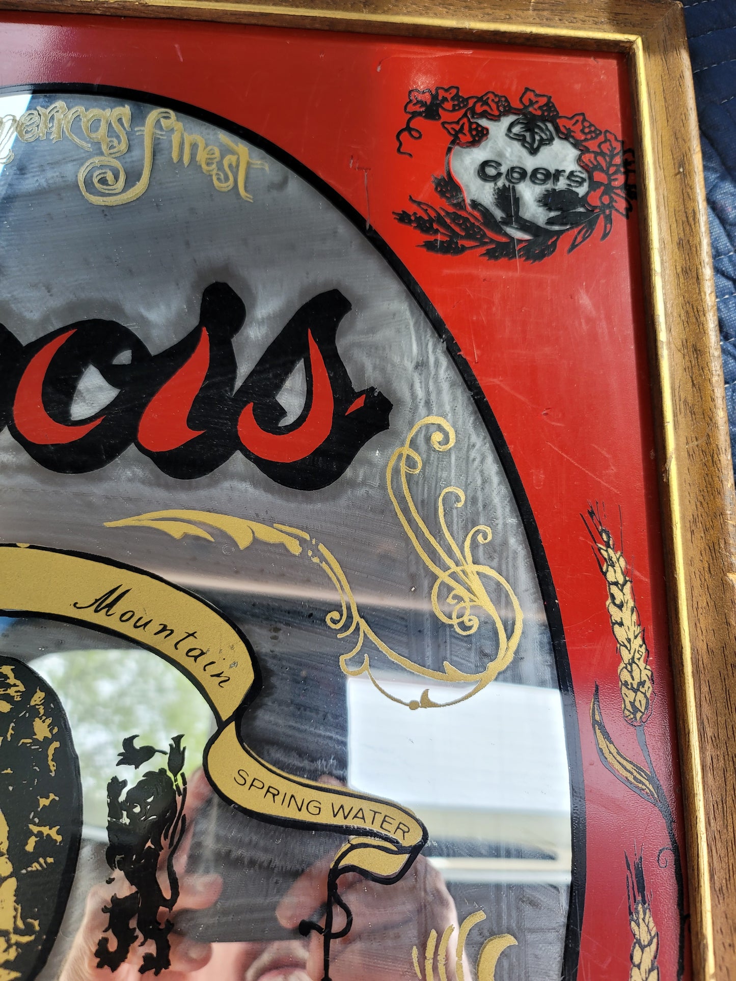 Vintage Coors Banquet Beer Mirror