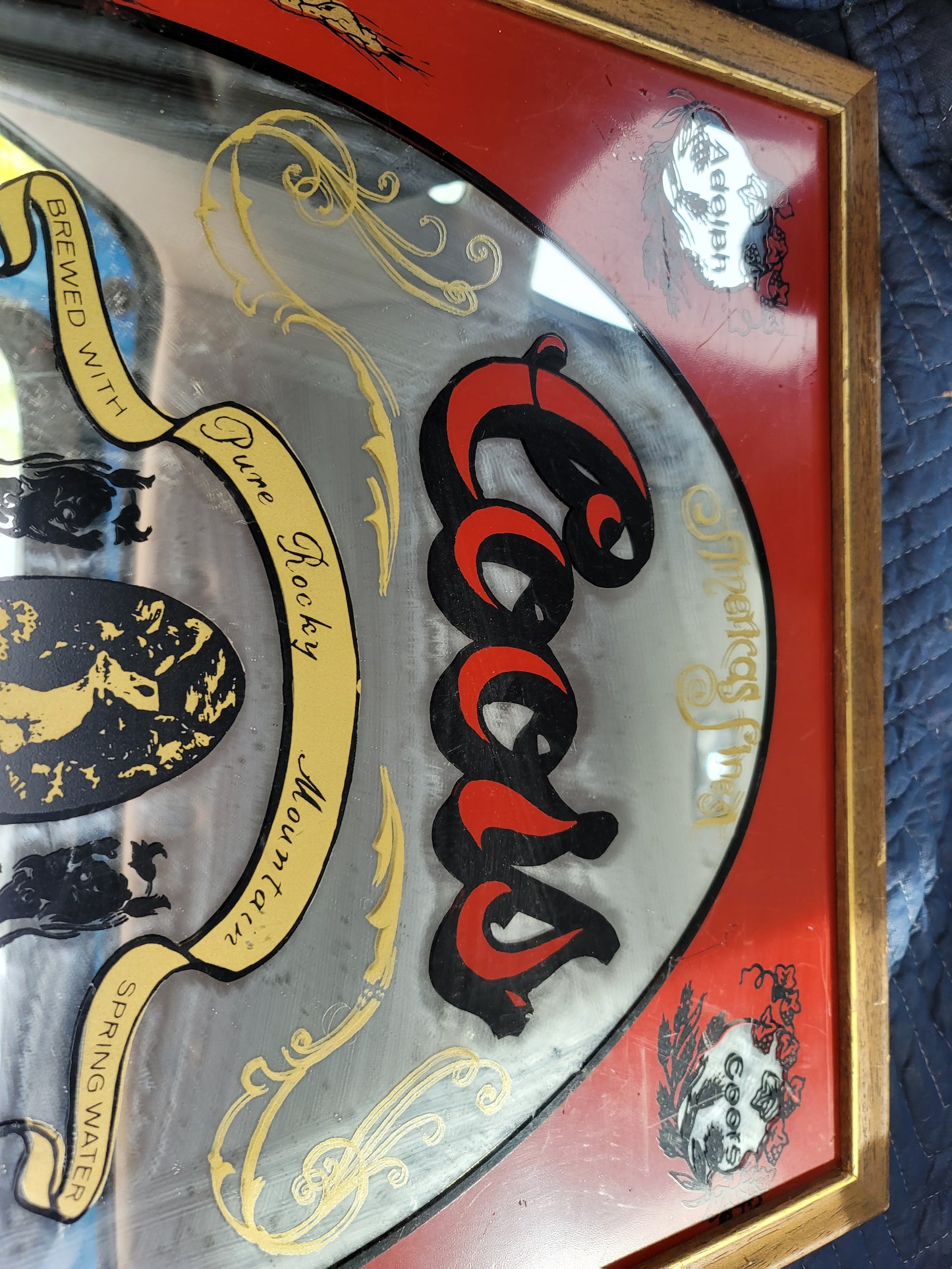 Vintage Coors Banquet Beer Mirror