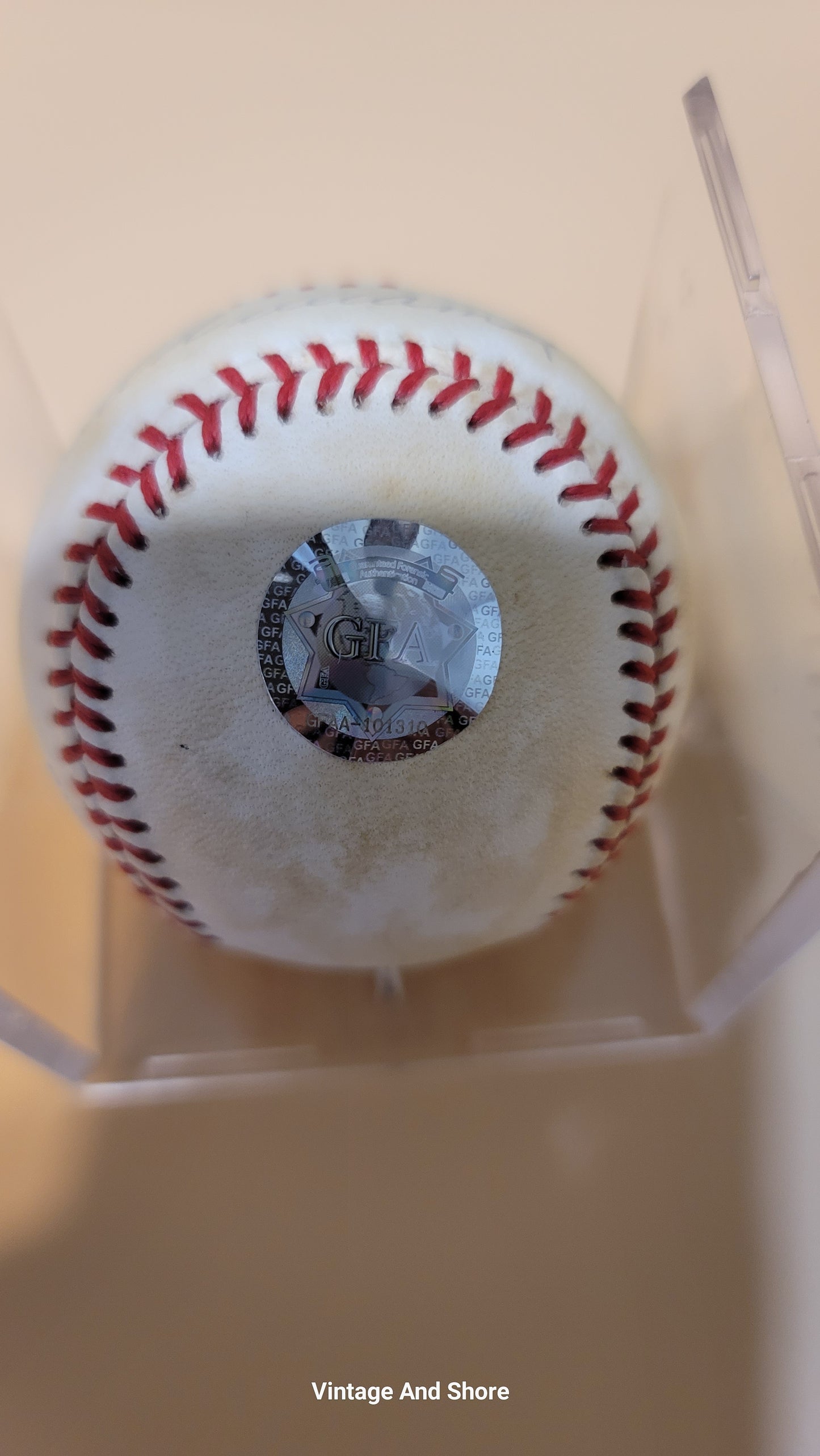 Ted Williams Autographed Basbeball With GFA COA