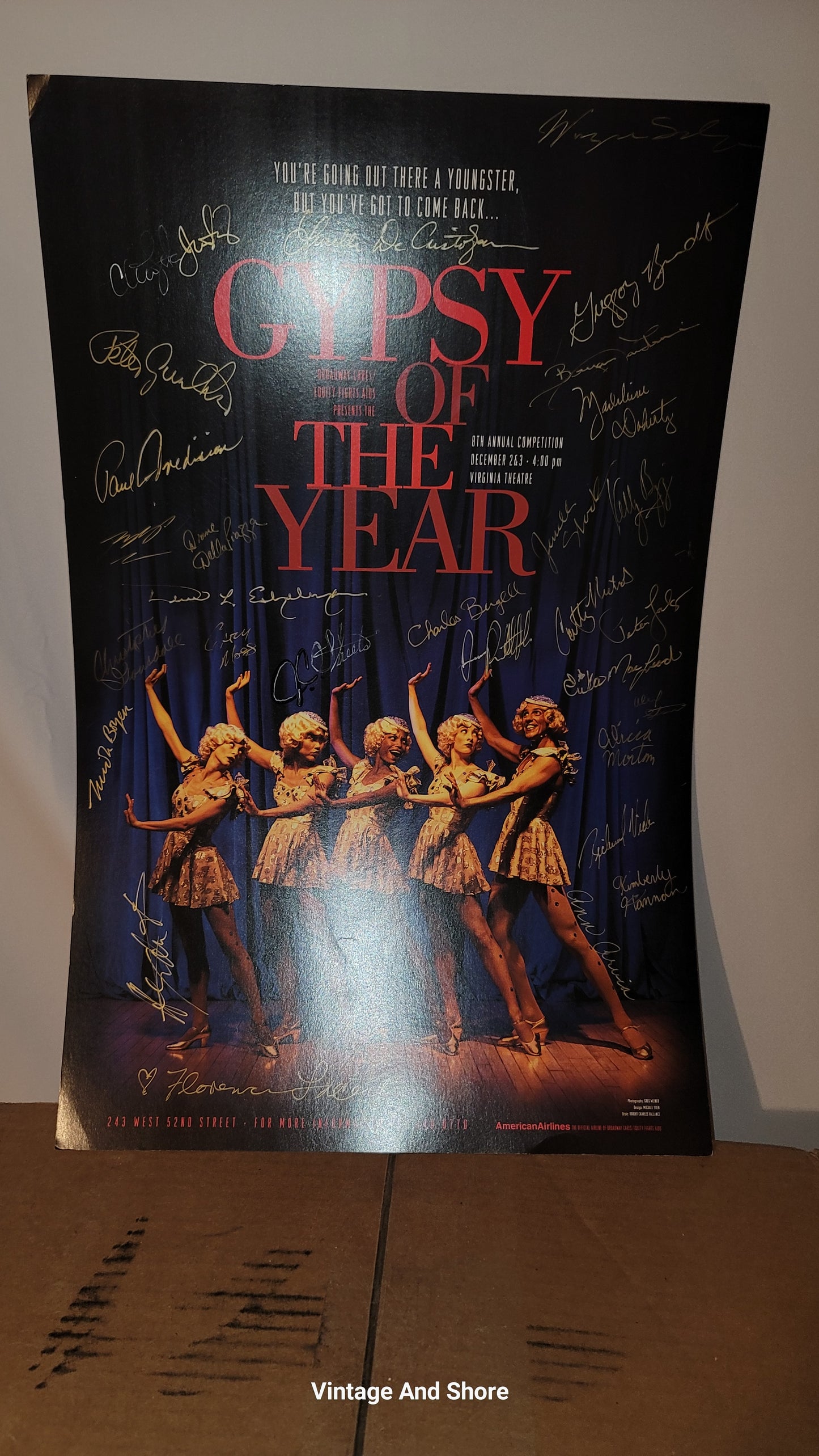 Autographed Gypsy of the Year Poster.