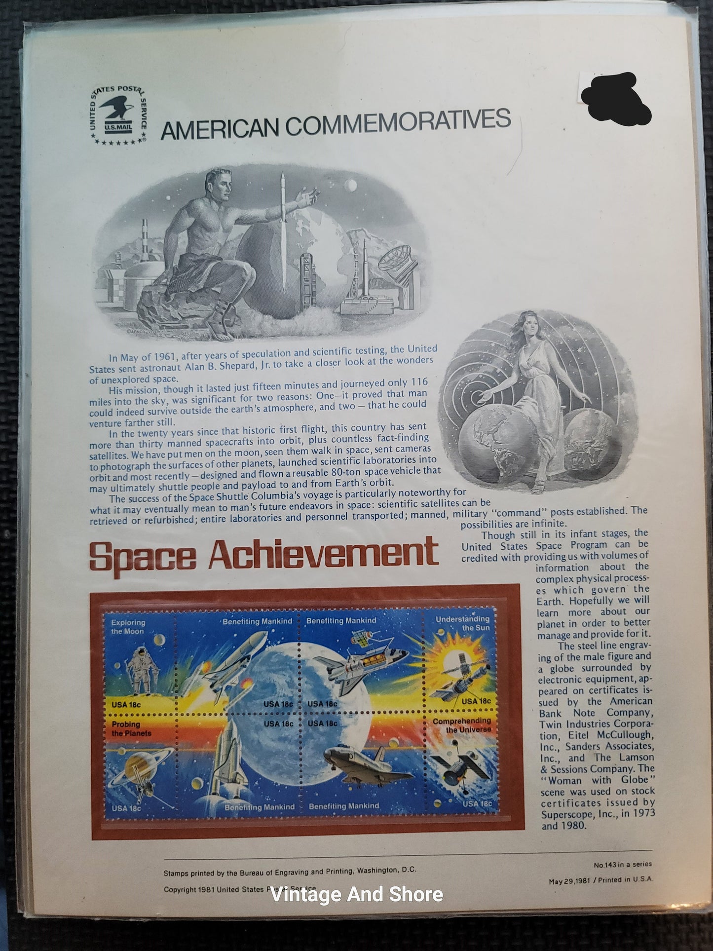 US AMERICAN COMMEMORATIVE STAMPS 1981